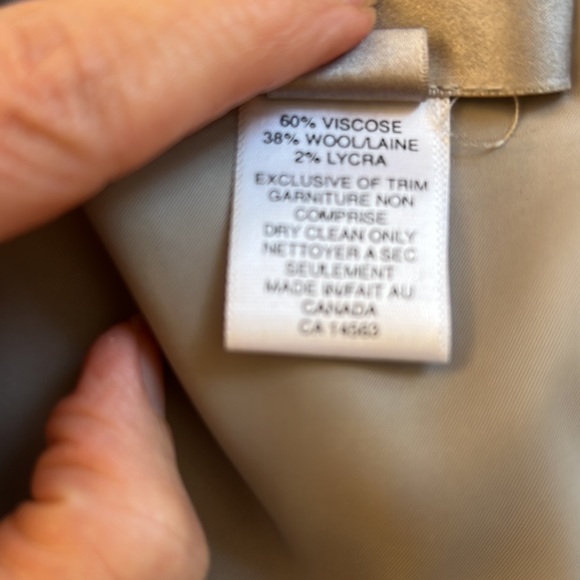 Sunny Choi Grey Fitted Wool Dress Sz 6 EUC - Picture 10 of 14